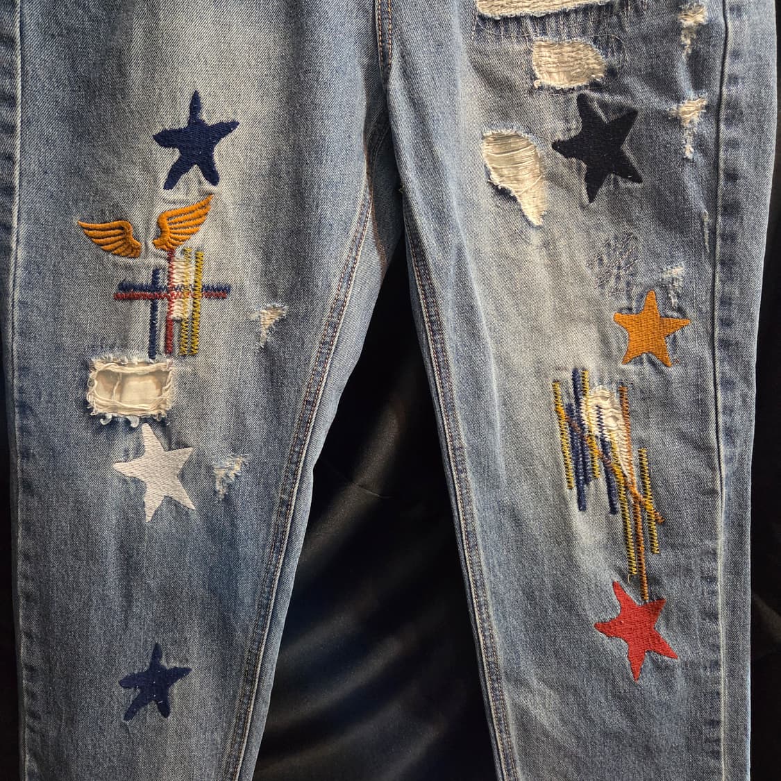 지프 스피릿 패치워크 데님팬츠 상품이미지3