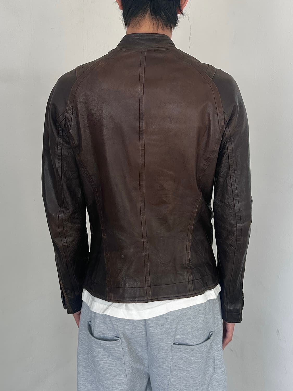 09ss 율리우스 바이커 레더 자켓 상품이미지4