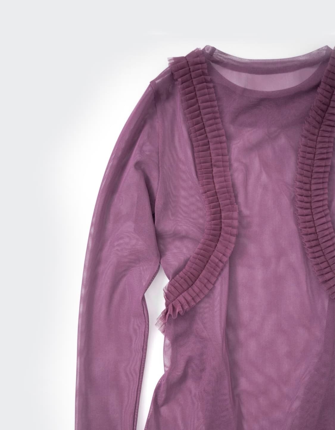 (구해요) 울리카상투스 플리츠탑 퍼플 상품이미지1