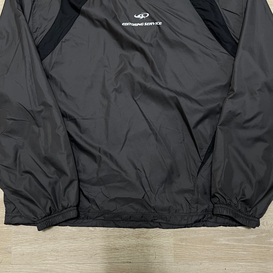 코드그라피 바람막이 풀오버 웜업 자켓 [차콜] M/95 상품이미지3