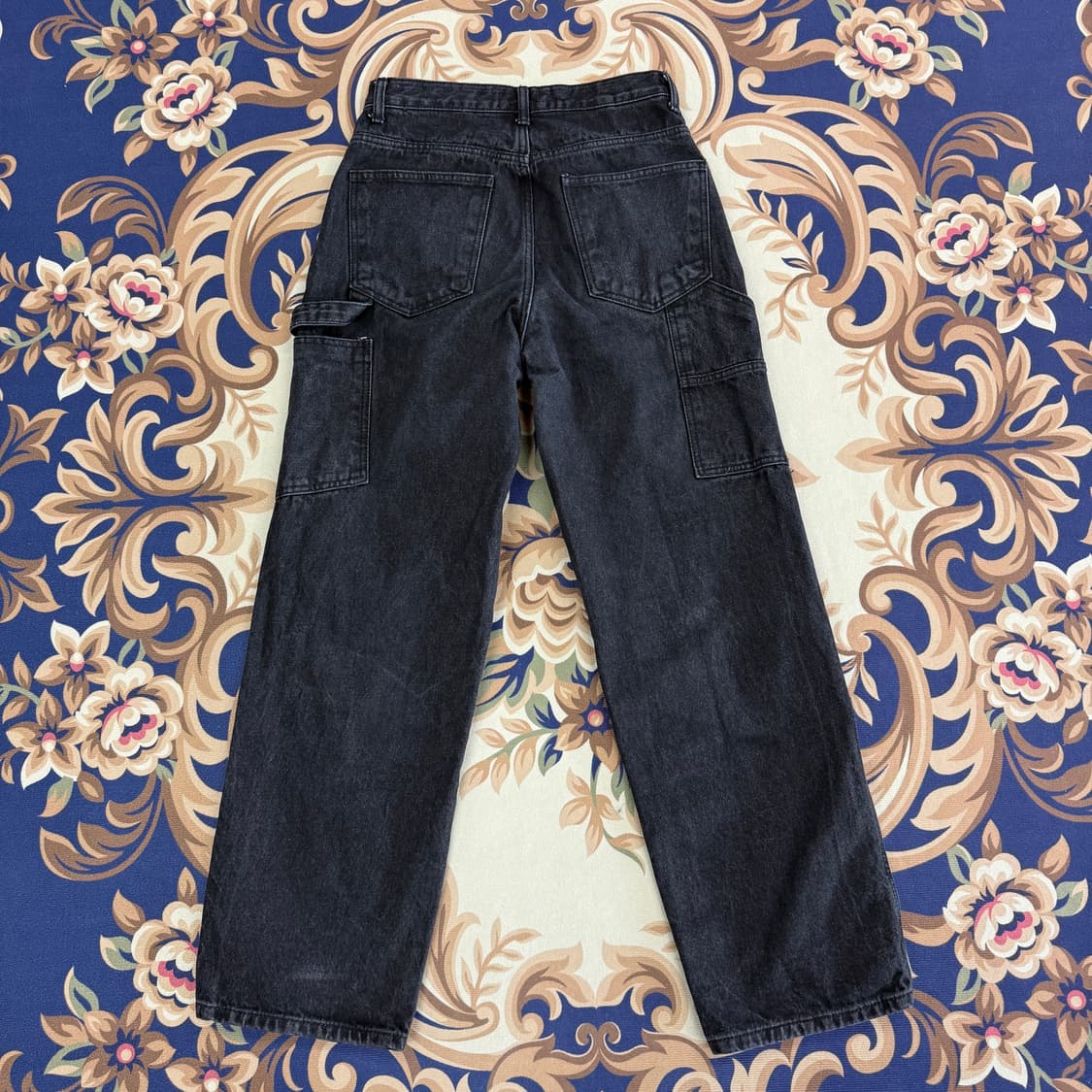 (XS)트리플J 더블니 흑청 데님팬츠 상품이미지5