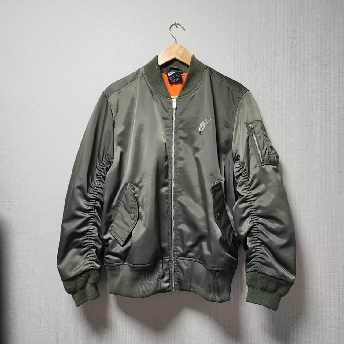 [L] 나이키 NSW 펑크 봄버 자켓 L 카키 상품이미지2