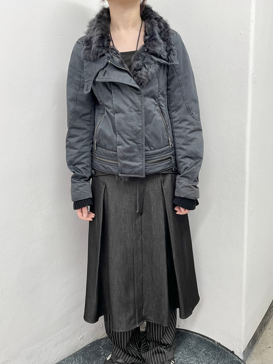 시스템 폭스 버튼 디테일 자켓 상품이미지6