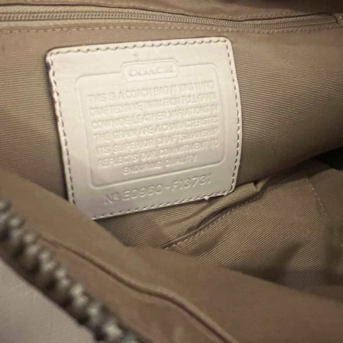 Old Coach vintage shoulder bag (ivory) 상품이미지6