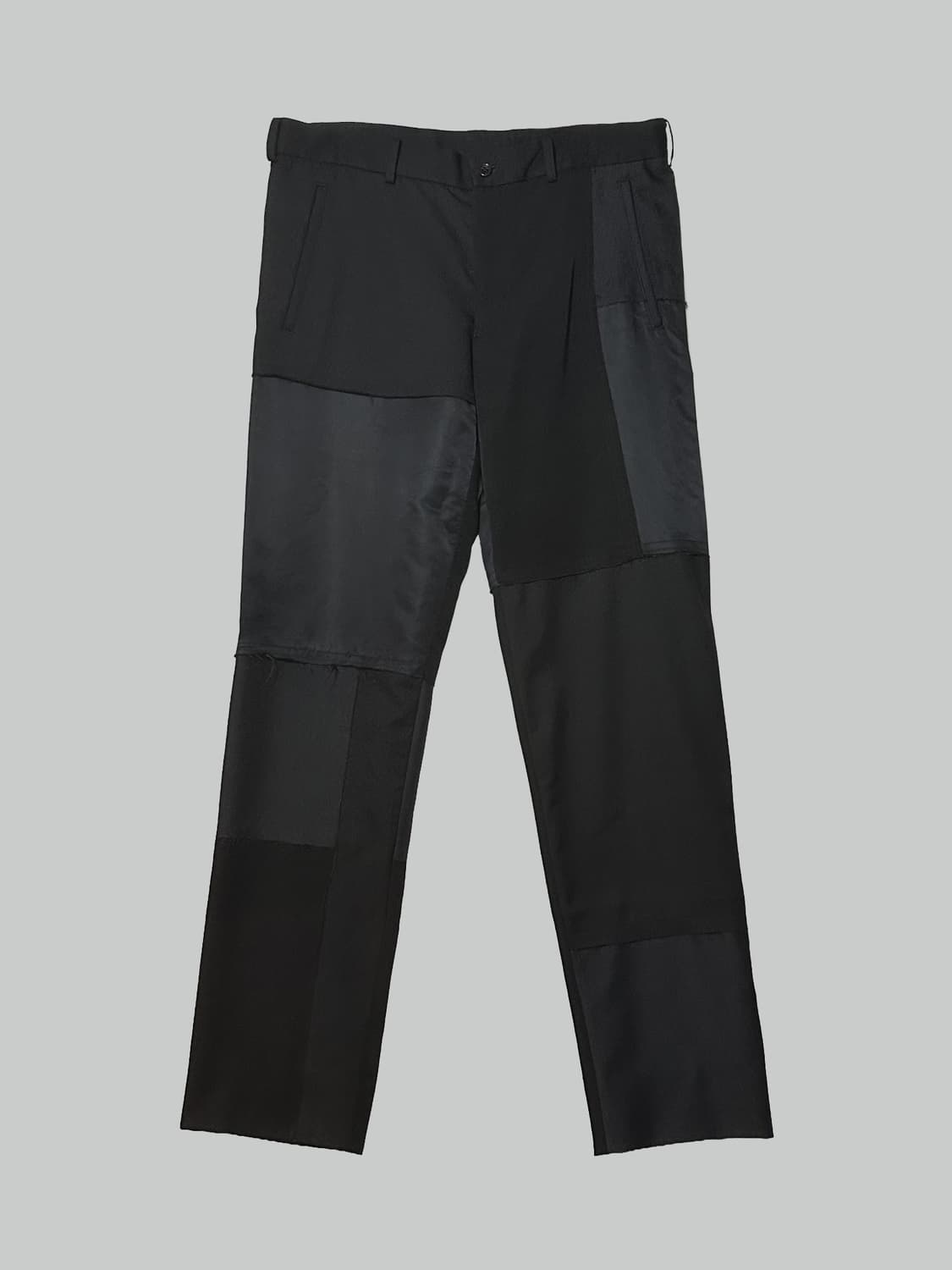 꼼데가르송 블랙 패치워크 팬츠 상품이미지1