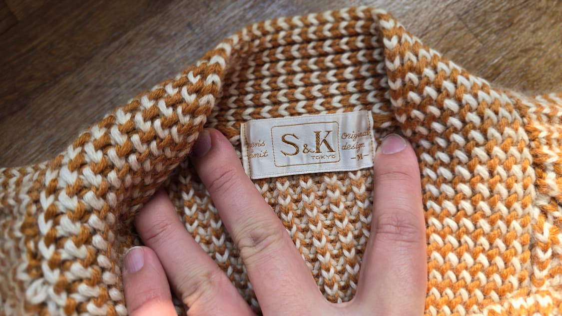 일본 빈티지 헤비 울 가디건 JAPAN 상품이미지5