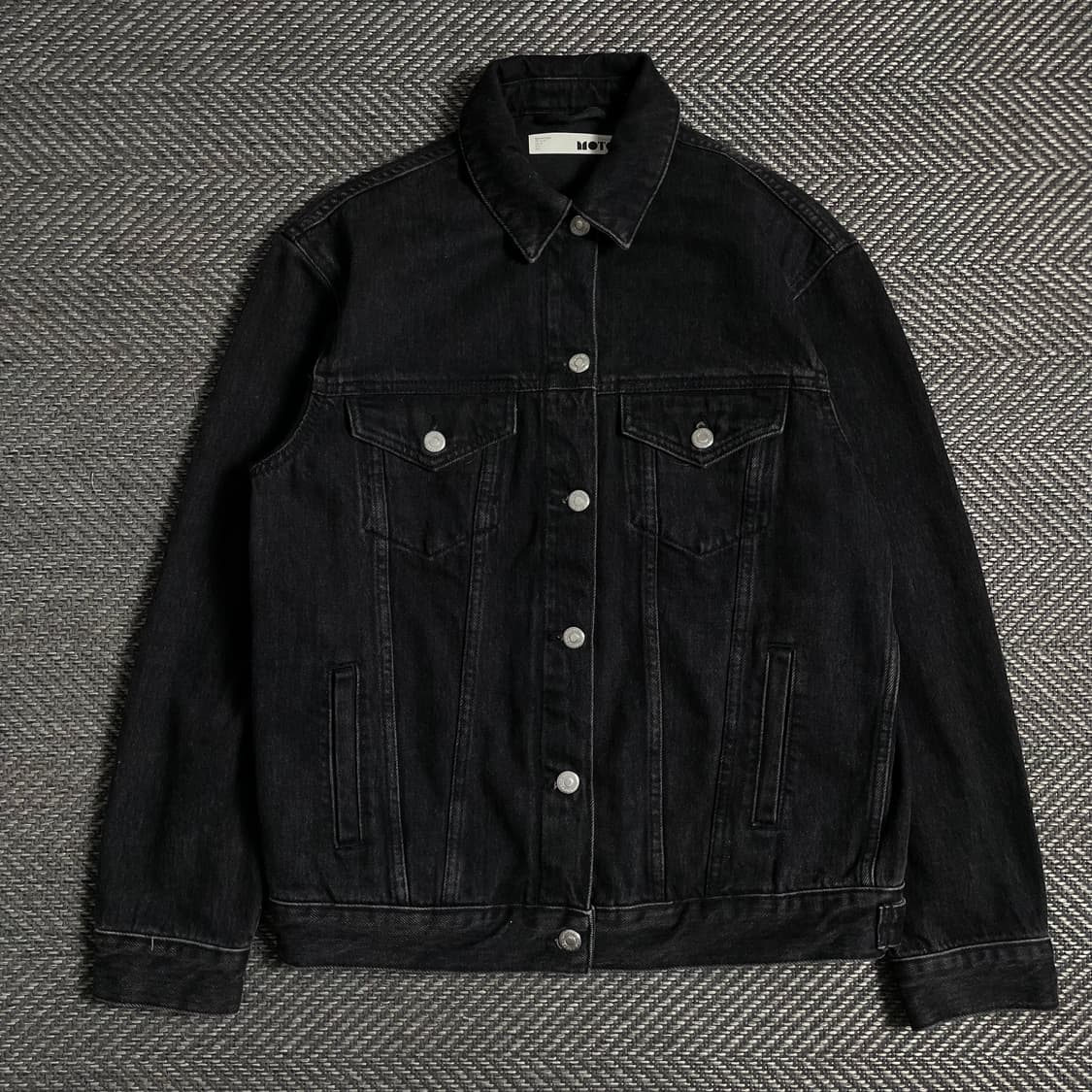 빈티지 흑청 데님 트러커 자켓y 4806 상품이미지2