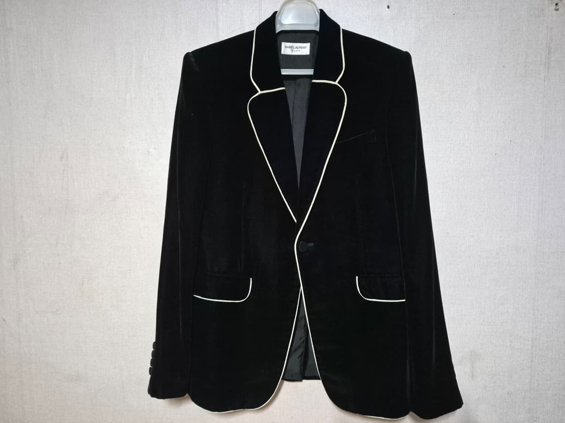 Sanit Lauren 생로랑 벨벳 타이팅 재킷 (46) 상품이미지1