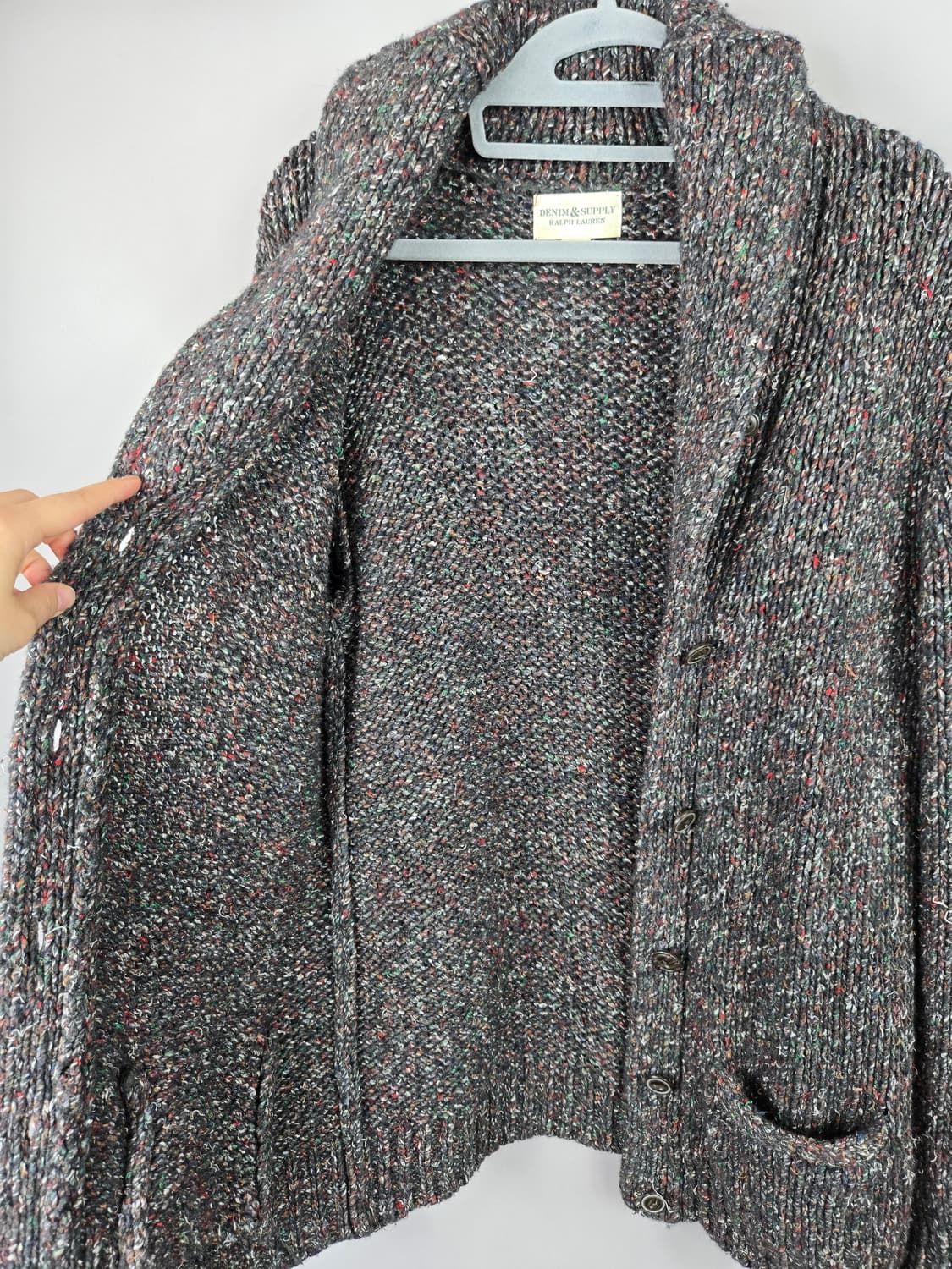 [무료배송]데님앤서플라이 랄프로렌 M 여성 울 실크 혼방 니트 가디건 상품이미지7