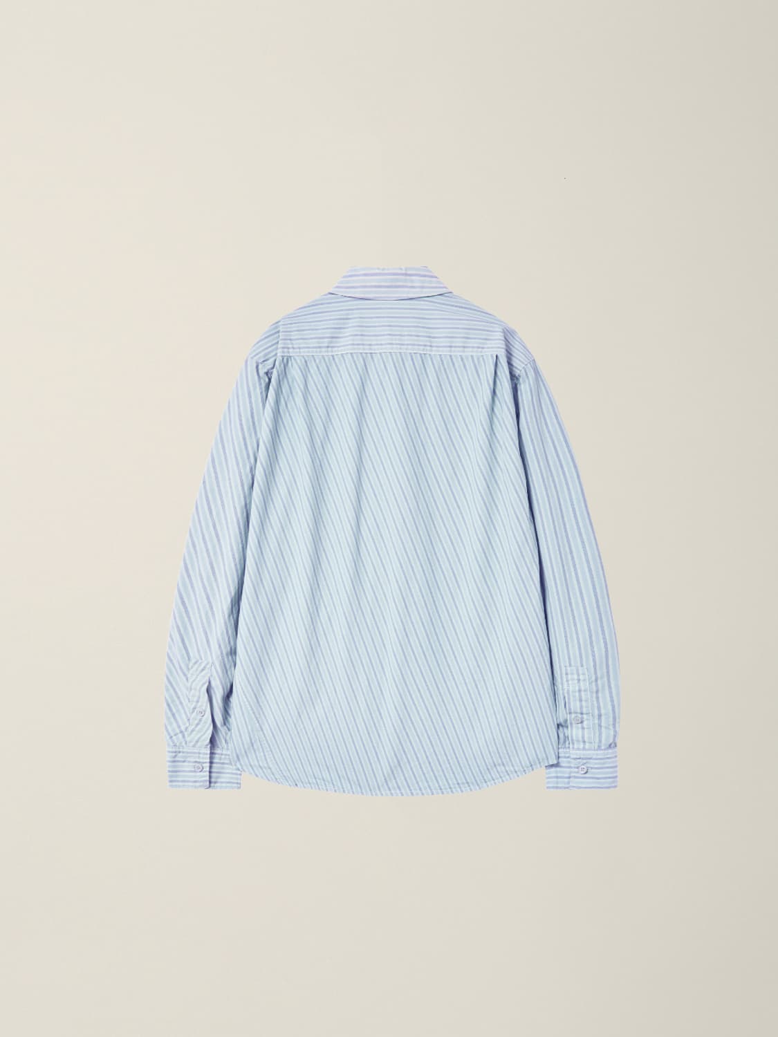 EE 누마레 GARMENT DYED CURVED STRIPE SHIRT 상품이미지2