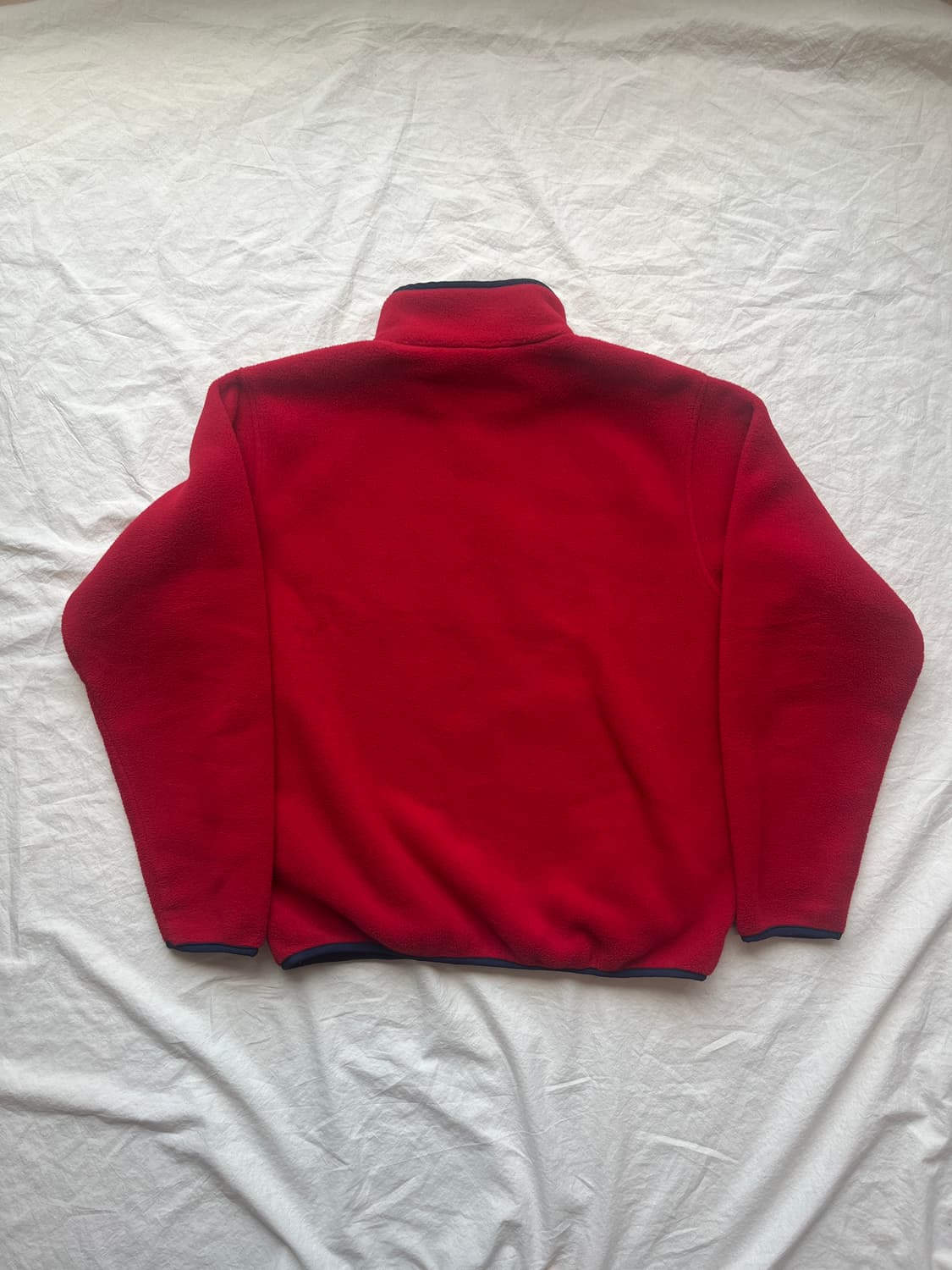 LL Bean 90s 풀오버 스냅 플리스 레드 상품이미지5