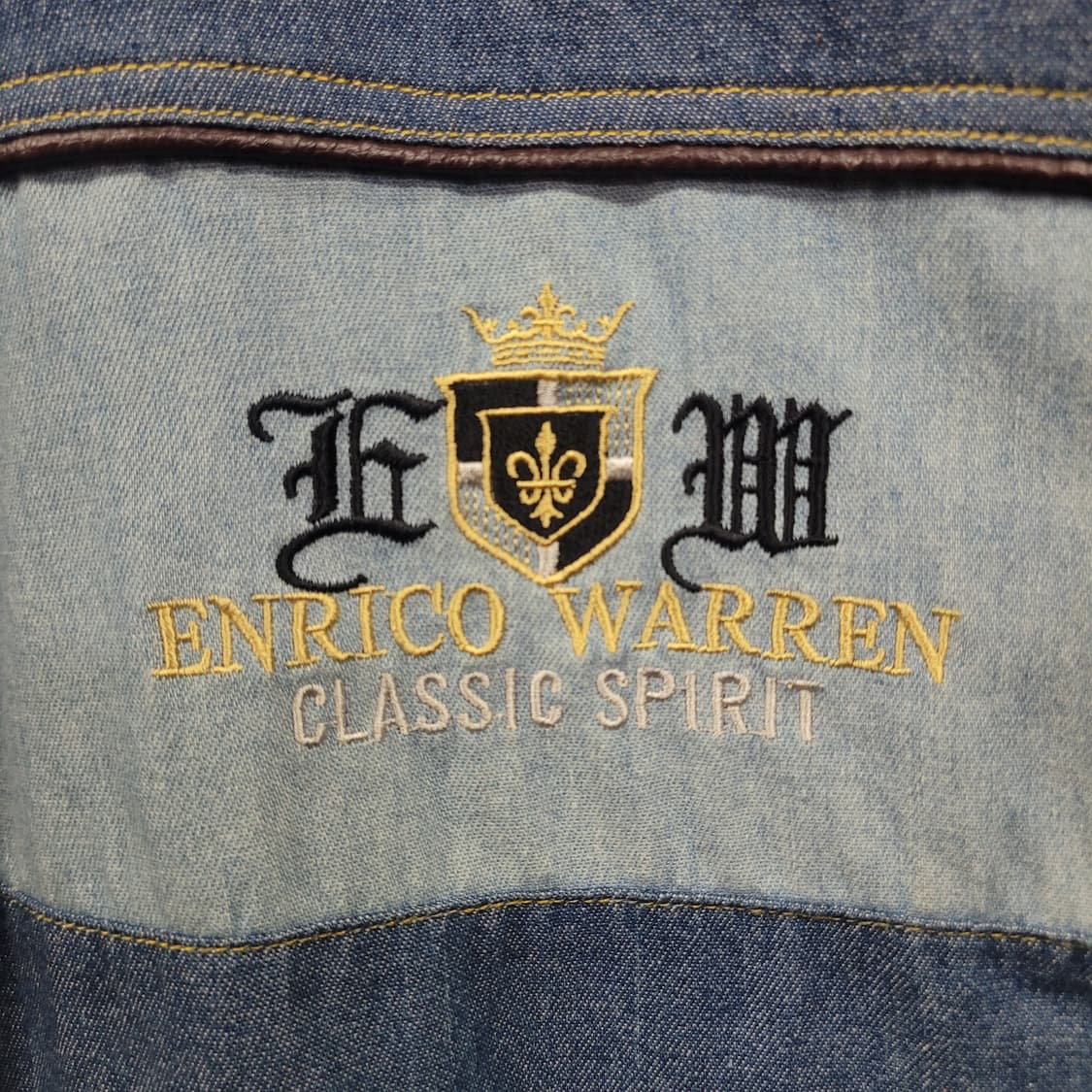 ENRICO WARREN 빈티지 자수로고 포켓 셔츠 상품이미지4