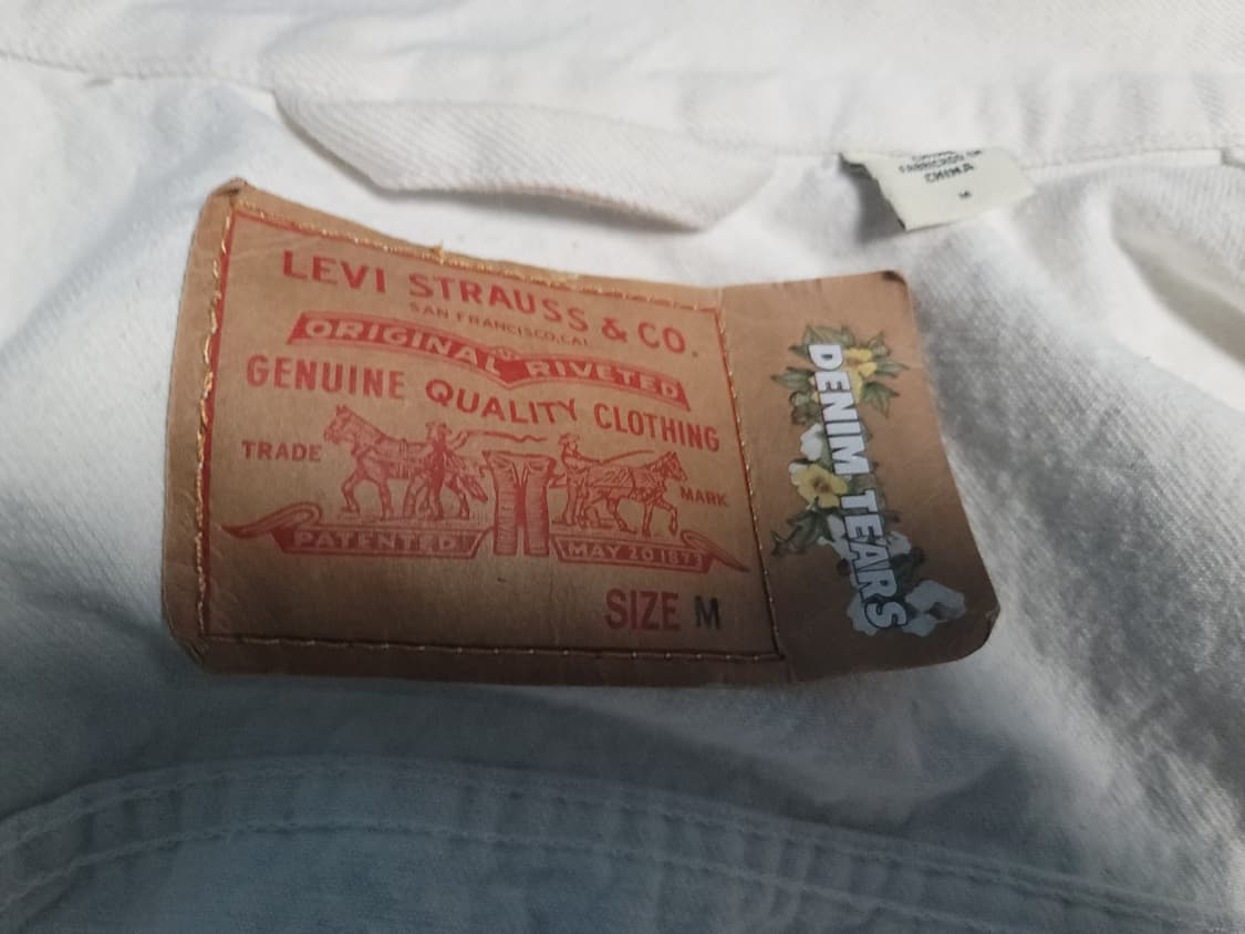 스투시 x 아워레가시 x 데님 티어스 TTL 데님 자켓 화이트 M 상품이미지3