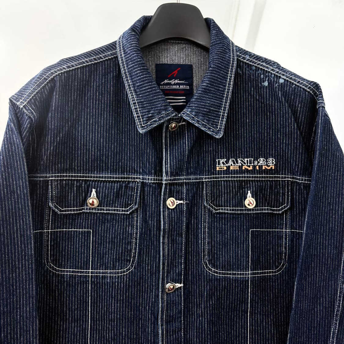 칼카니 히오리 데님 초어 코트 상품이미지6