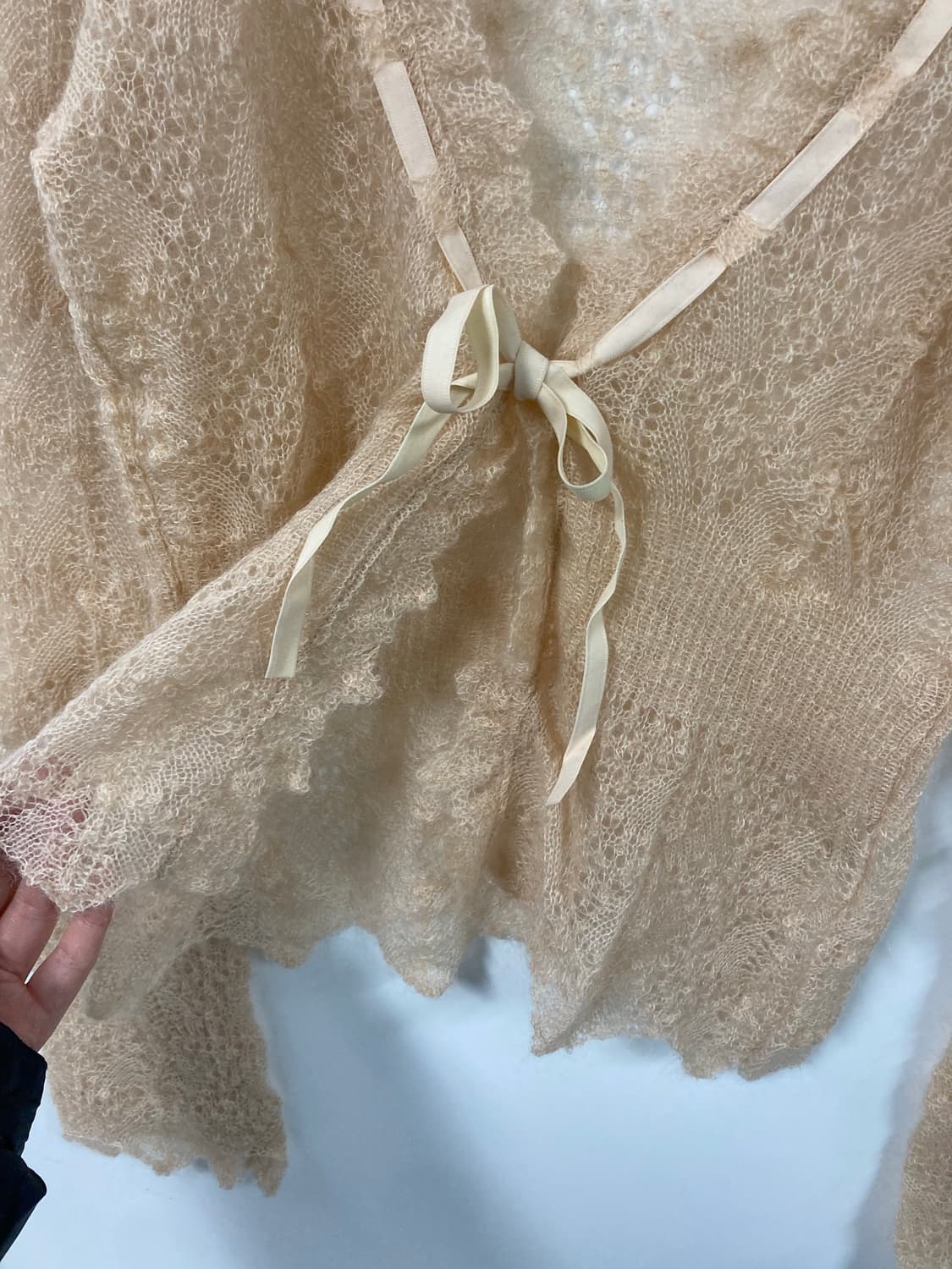 빈티지 모헤어 리본 가디건 상품이미지4