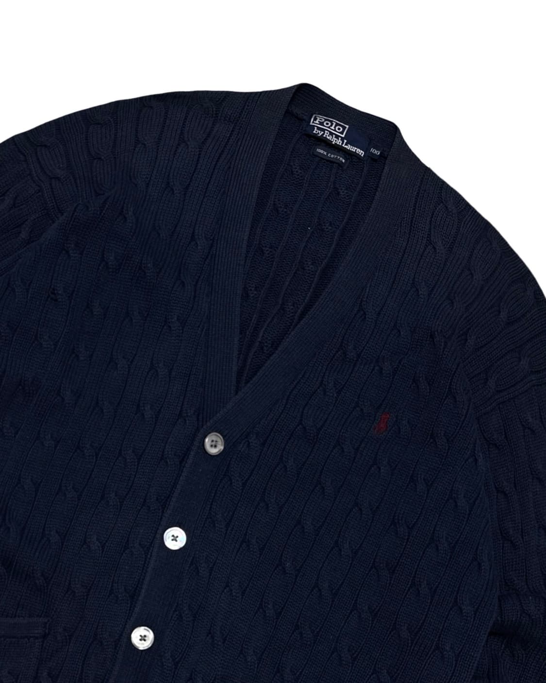 폴로 랄프로렌 네이비 꽈배기 가디건 상품이미지3