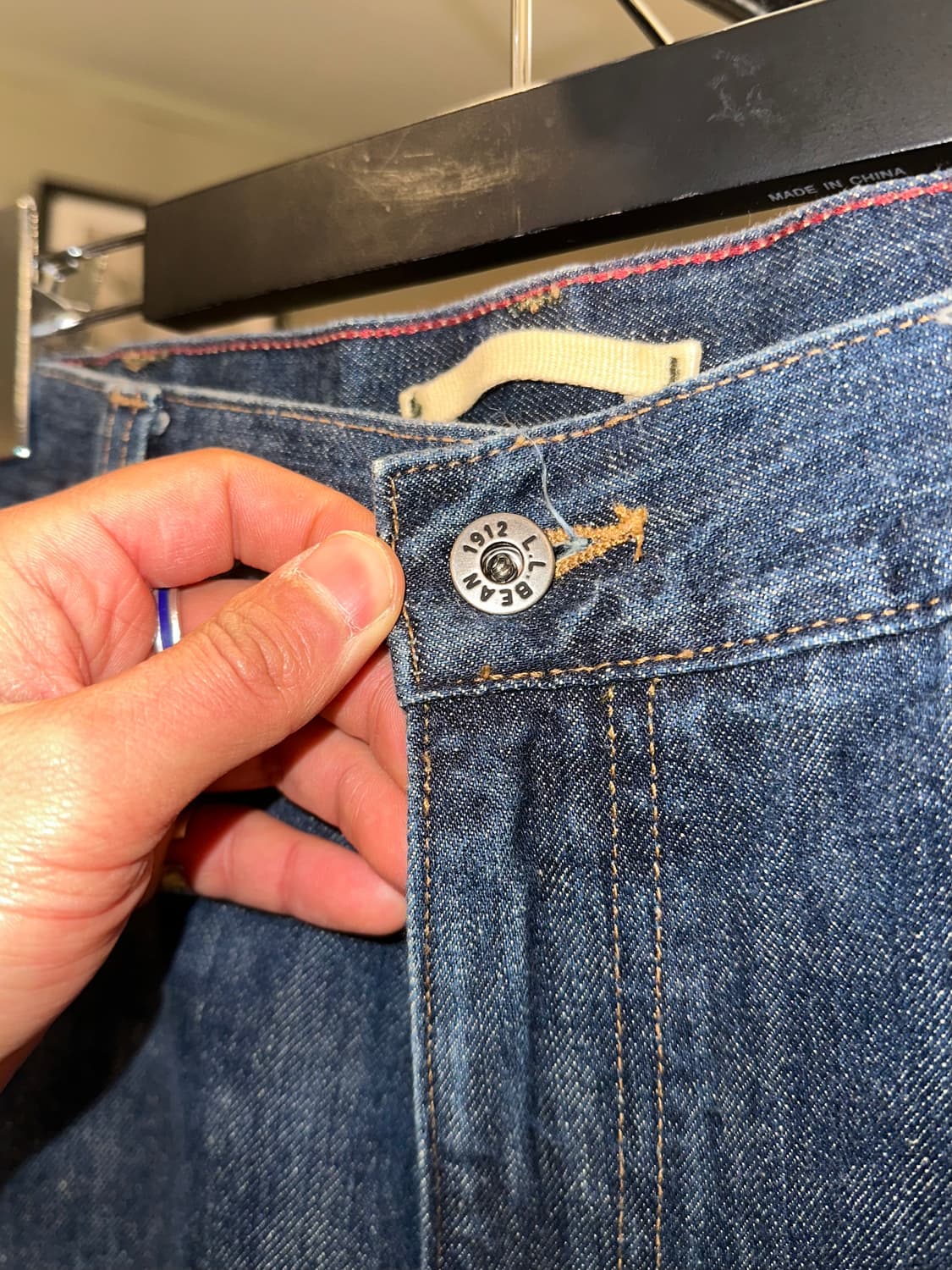 00’s LL Bean Mexico denim washed pants 상품이미지6