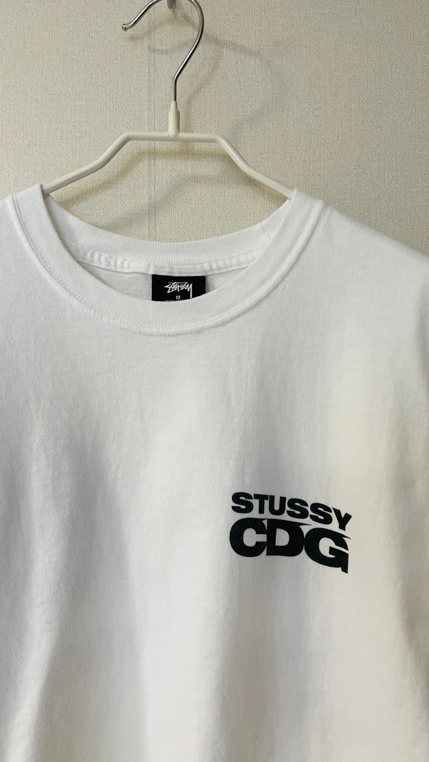 스투시 x 꼼데가르송 콜라보 CDG 서프맨 여성 반팔티 M  상품이미지4