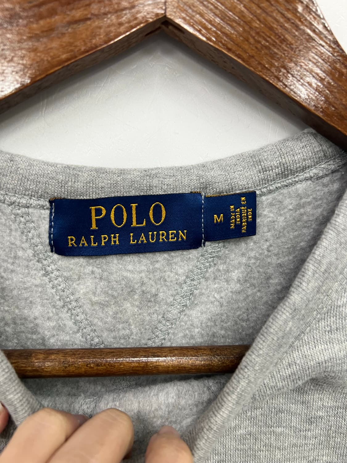 폴로 그레이 맨투맨  상품이미지2
