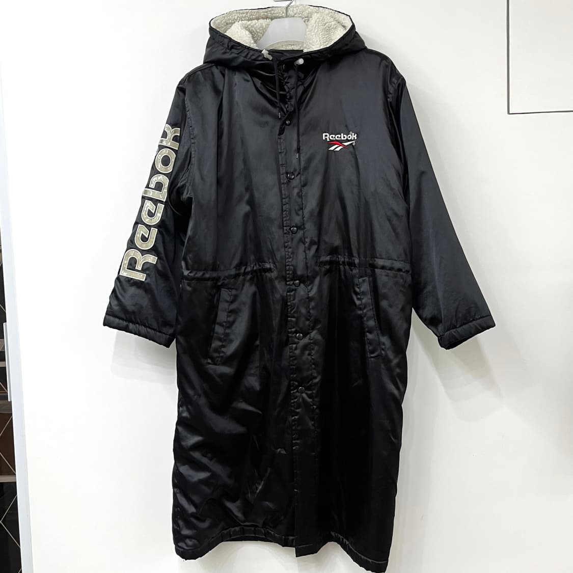 리복 자수로고 양털안감 돕바 롱패딩 상품이미지2