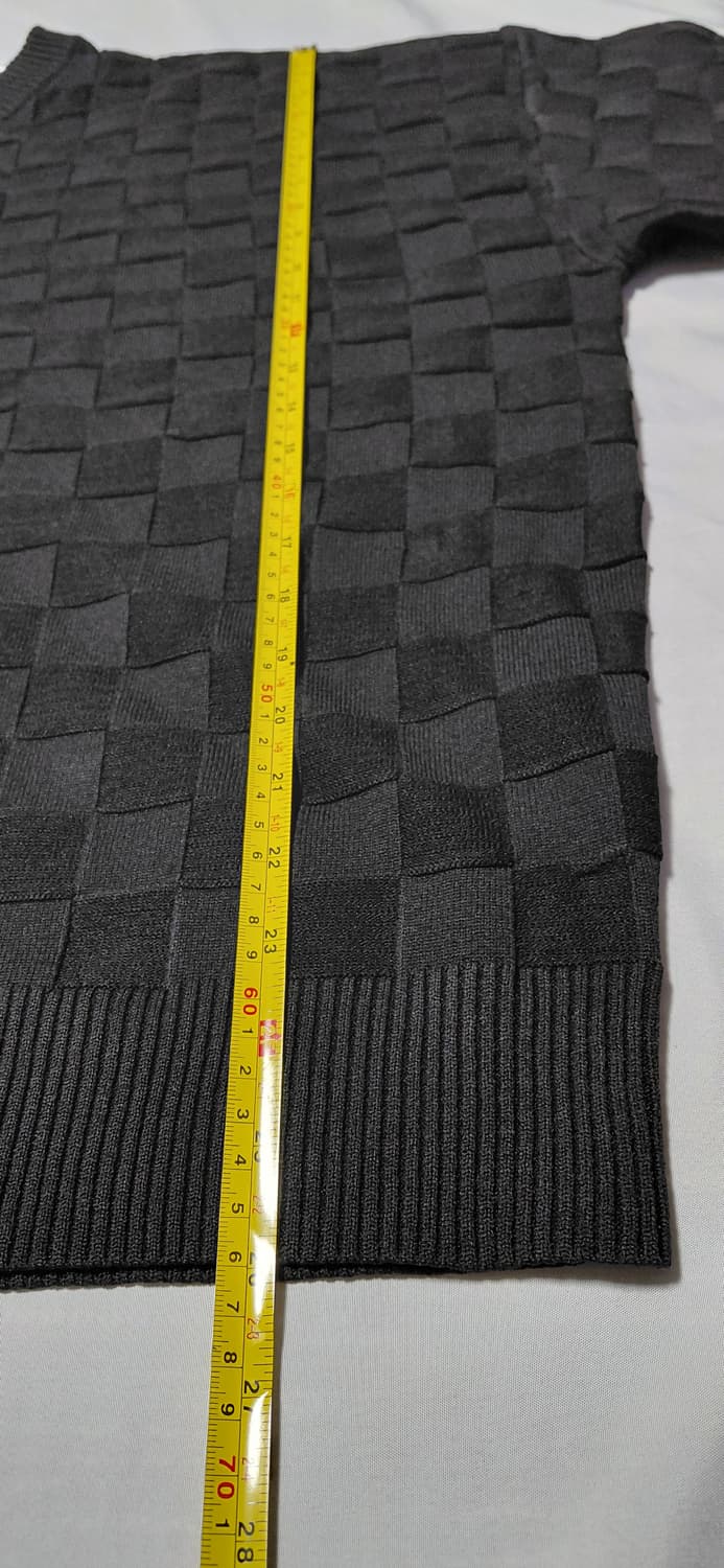 [안티카] antiqua 입체 체크 오버핏 니트 (Free) 무료배송 상품이미지8