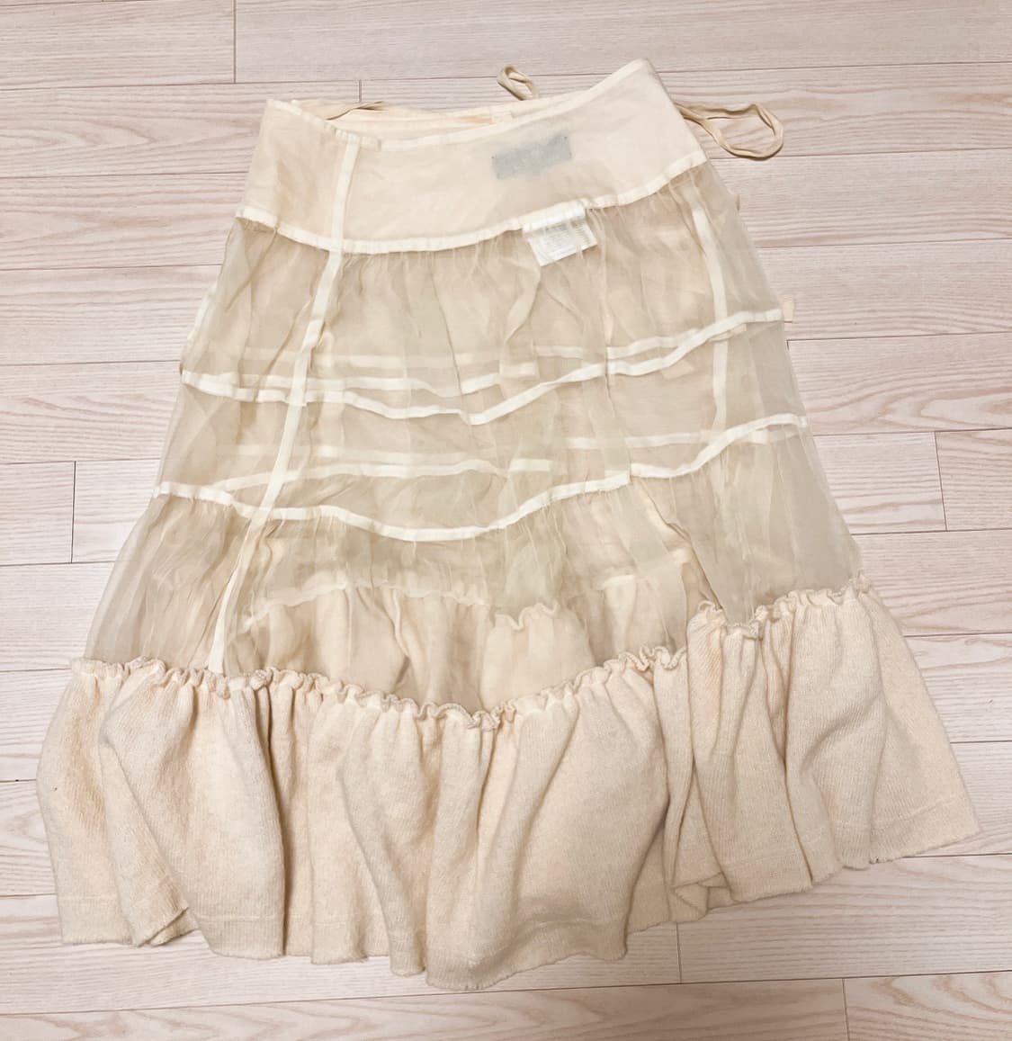 꼼데가르송 레이어드 랩스커트 상품이미지6