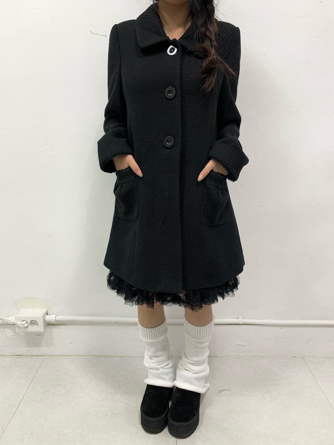 [AXES FEMME] 엑시즈팜 도쿄 걸 레이스 코트 상품이미지2