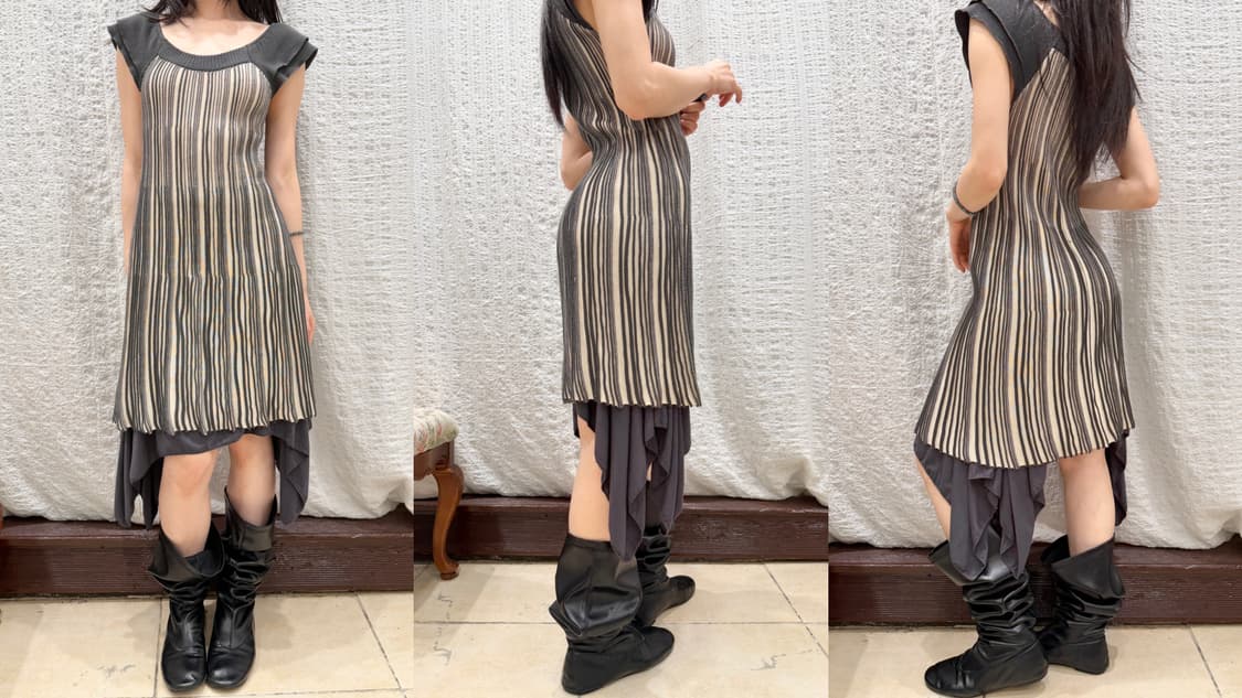 Drape hem knit ops 상품이미지5