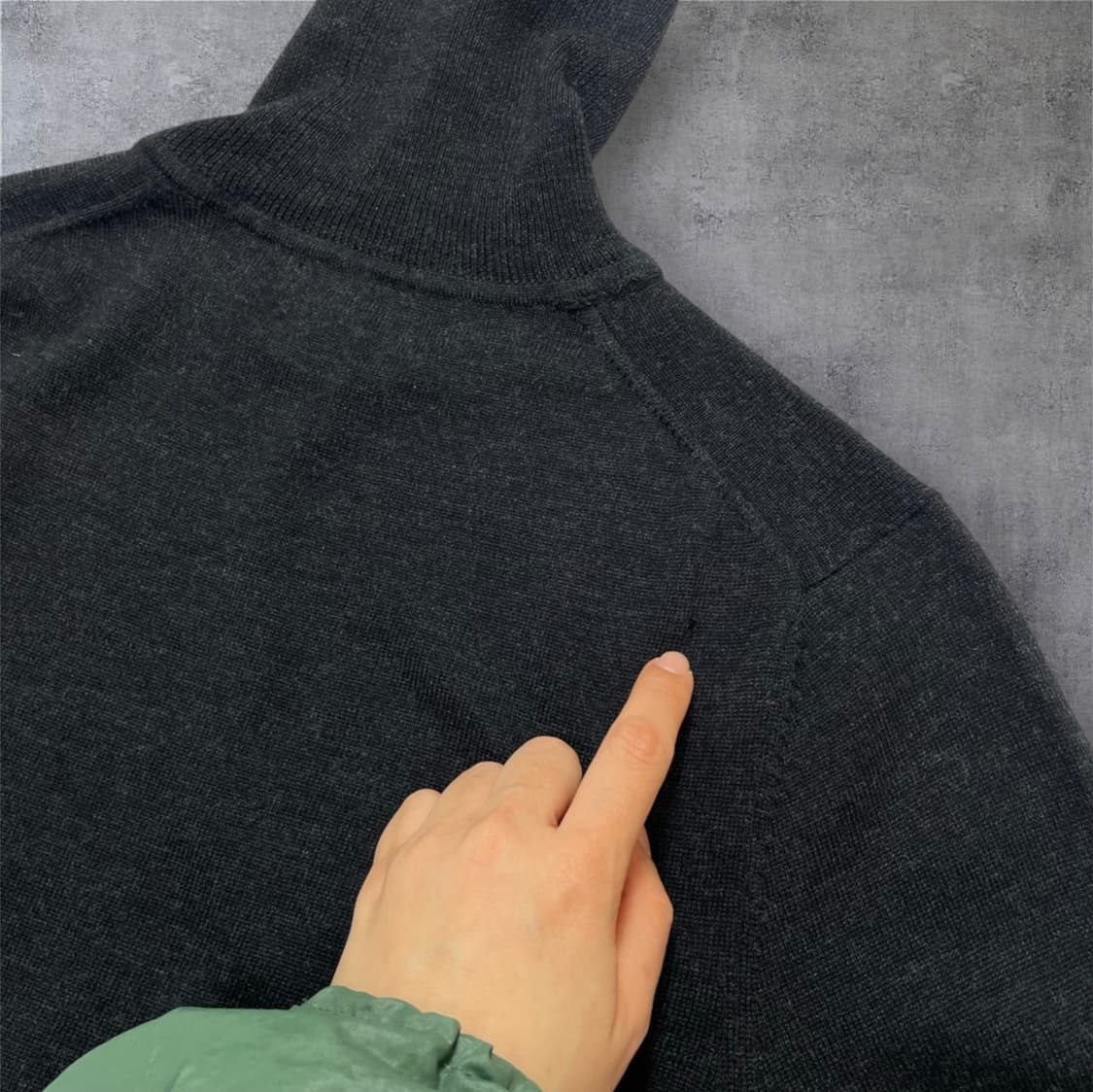 브룩스 브라더스 346 차콜 메리노울 터틀넥 니트 S  상품이미지7