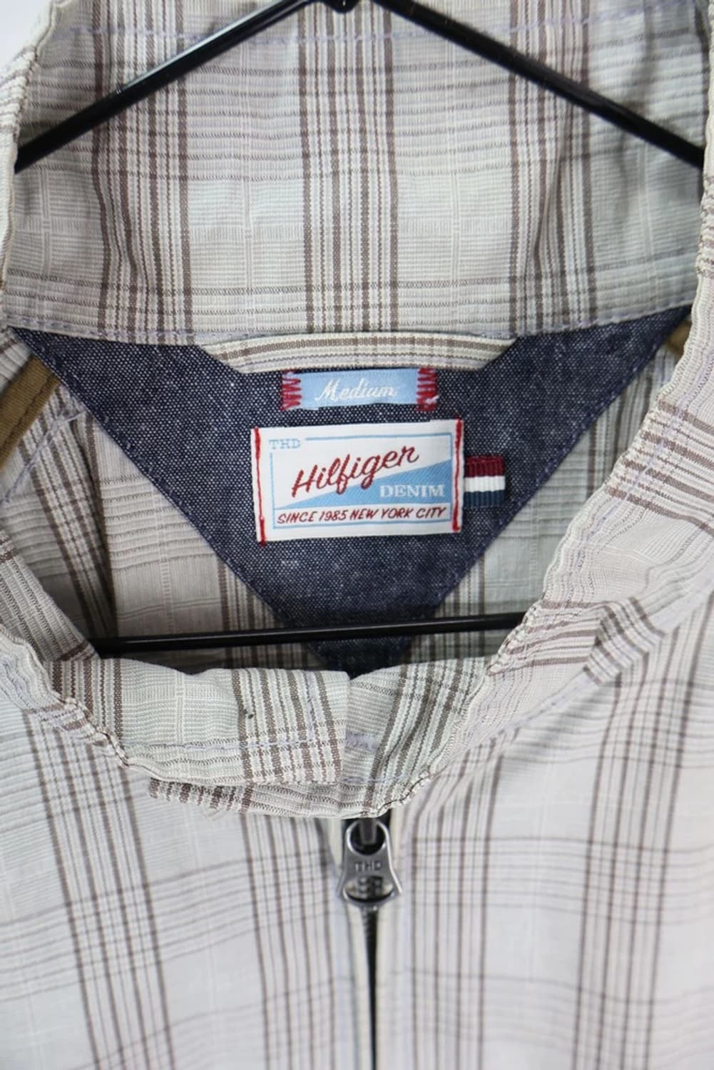 타미힐피거 체크 라이트 집업 재킷 상품이미지6
