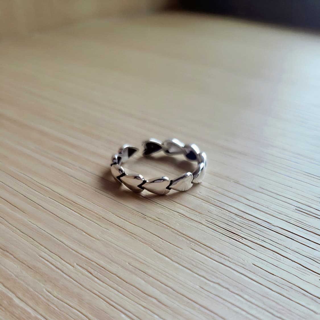 하트 길이 조절 연결 반지 상품이미지6