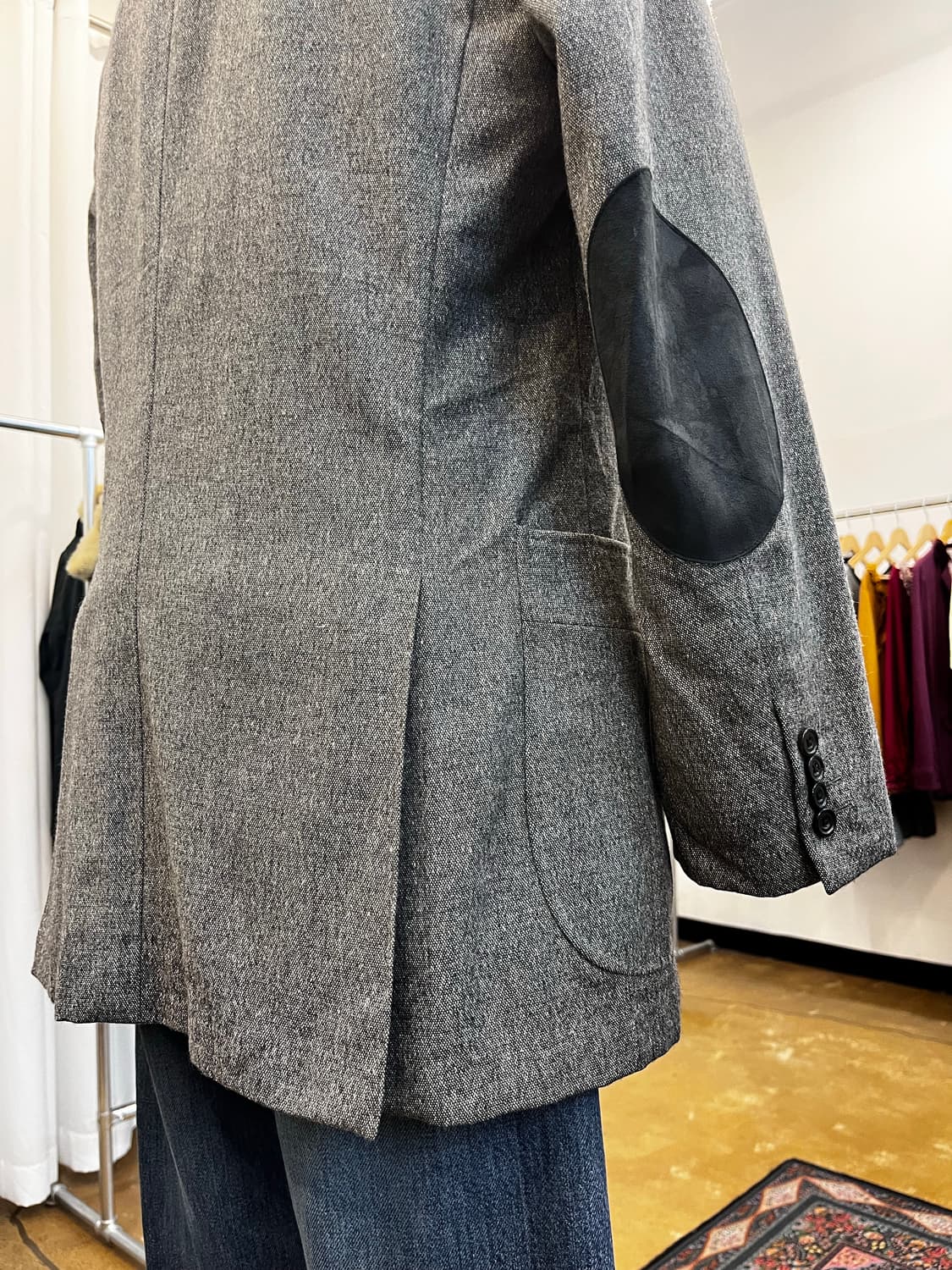 버버리 엘보우 패치 울 테일러드 블레이저 자켓 상품이미지6