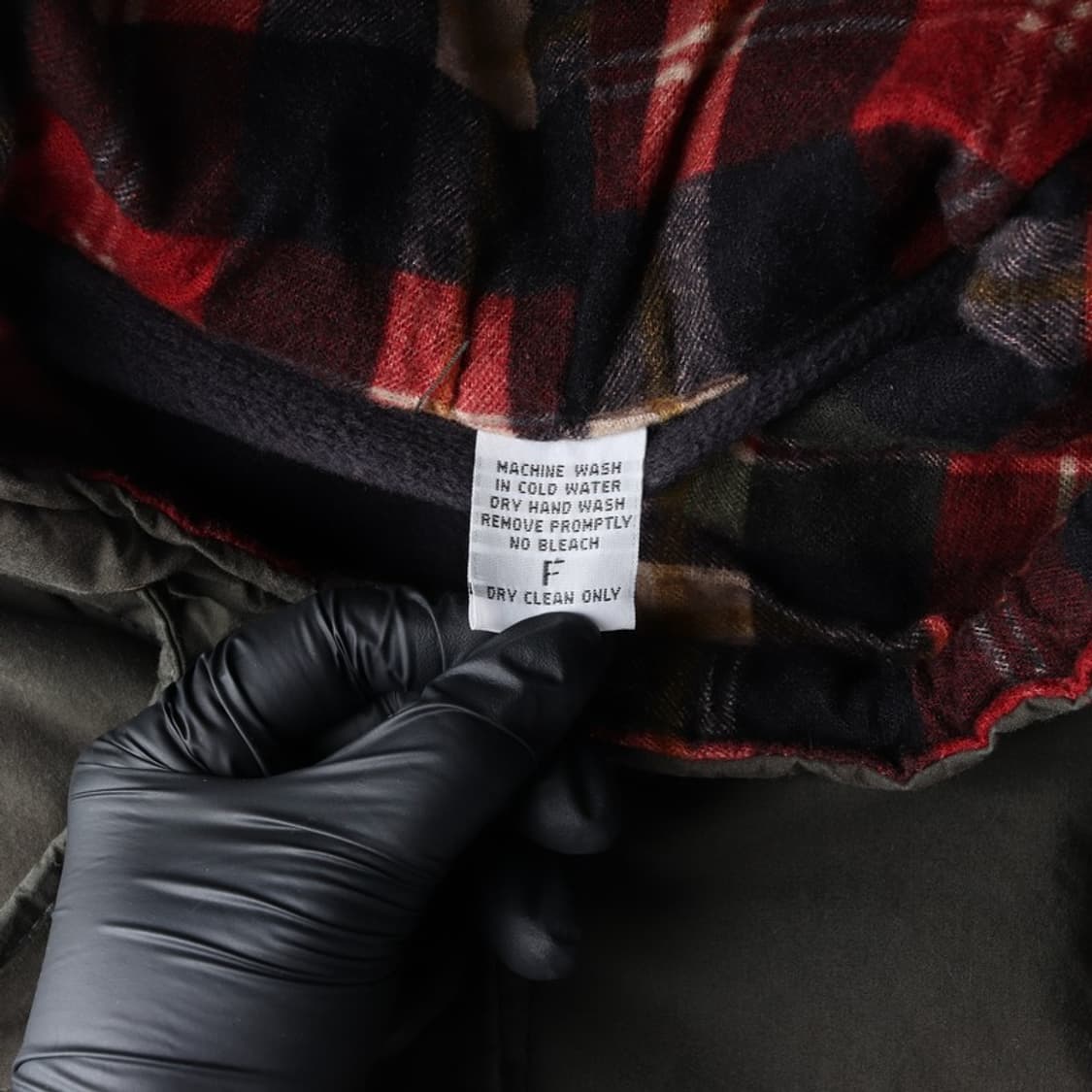 빈티지 체크 라이닝 후드 워크 자켓 상품이미지6