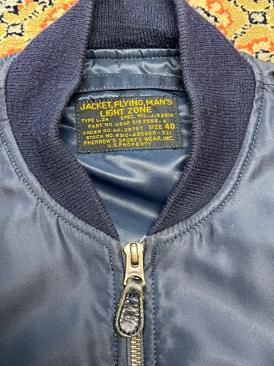 [40] 페로우즈 L-2B 항공점퍼 네이비 상품이미지3