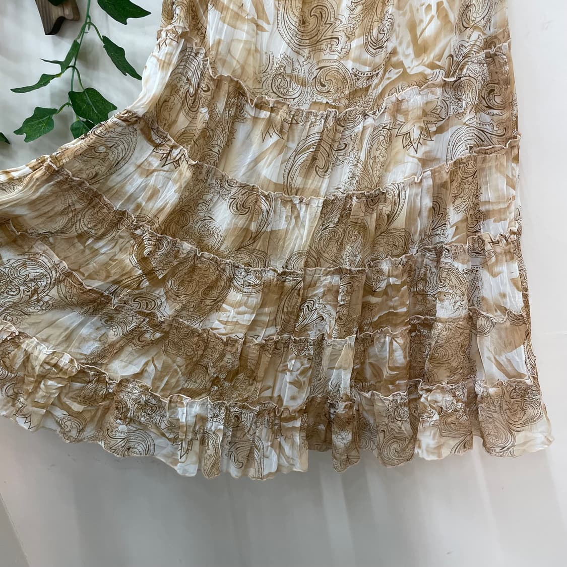 페어리 히메갸루 오리엔탈 에스닉 페이즐리 캉캉 프릴 롱스커트 🏠 상품이미지5