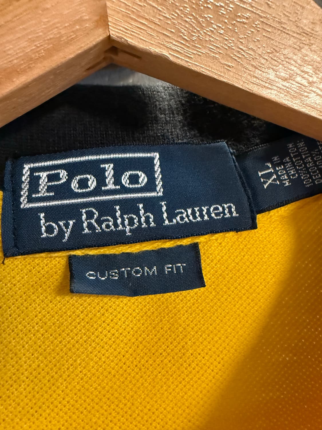 M 폴로랄프로렌 POLO  빅포니 독일 GER 패치 럭비 폴로 셔츠 옐로 상품이미지8