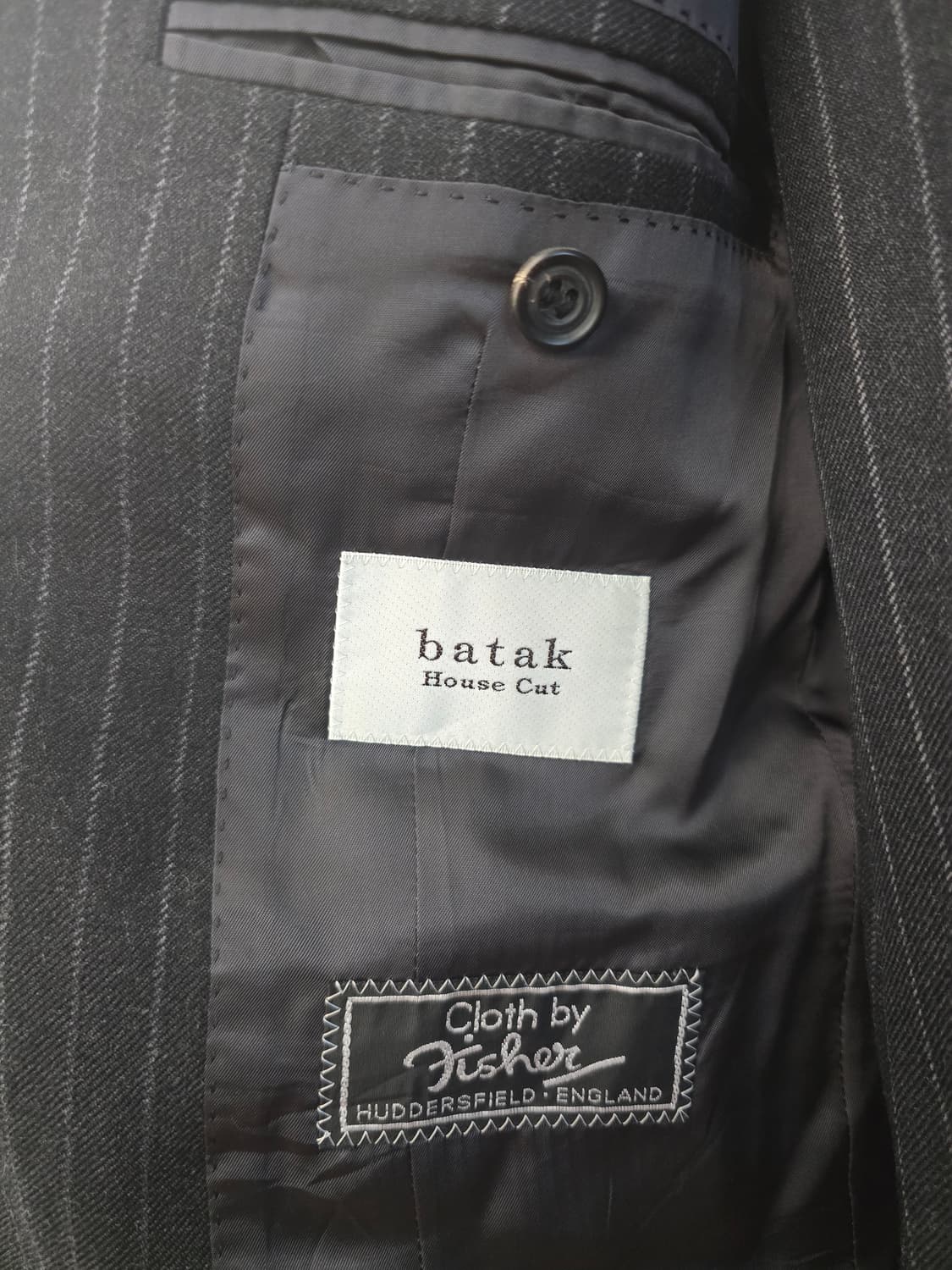 바탁하우스컷 차콜 스트라이프 수트 34(90) 상품이미지4