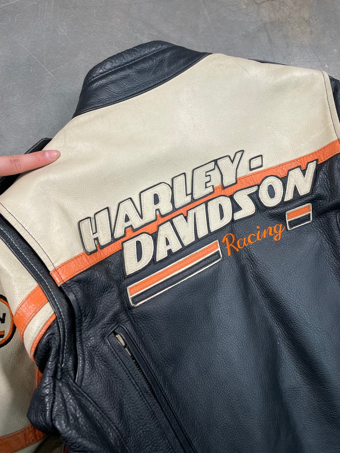 할리 데이비슨 이글 레더 바이커 자켓 상품이미지7