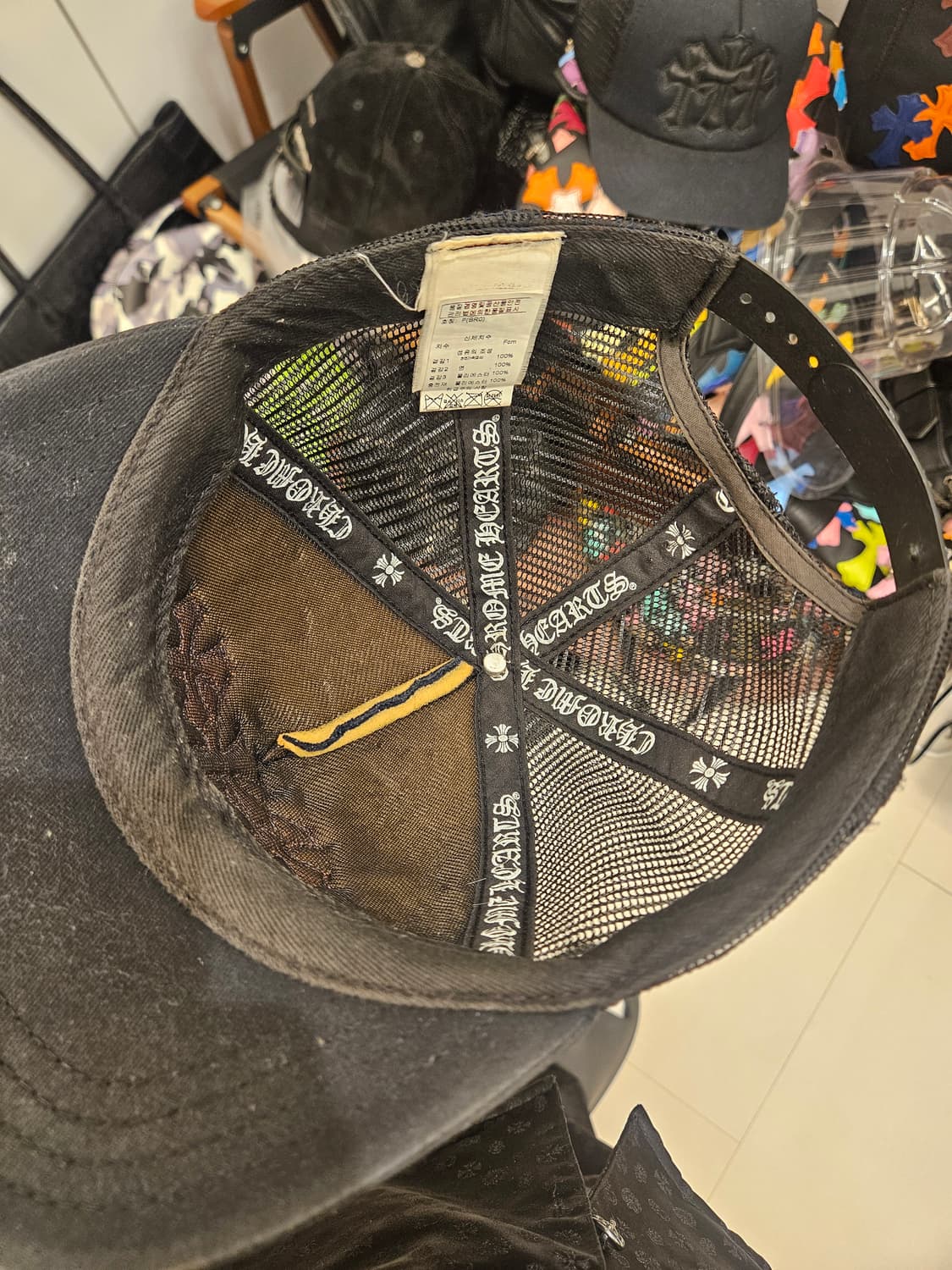 크롬하츠 신세계 정품 레더패치 캡 모자 상품이미지6