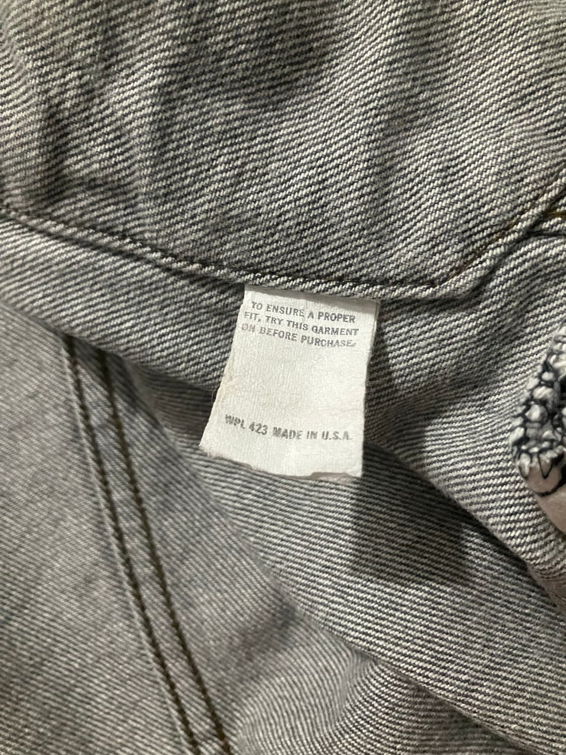 🇺🇸 80s USA 빈티지 리바이스 70506 블랙 데님 자켓 상품이미지6