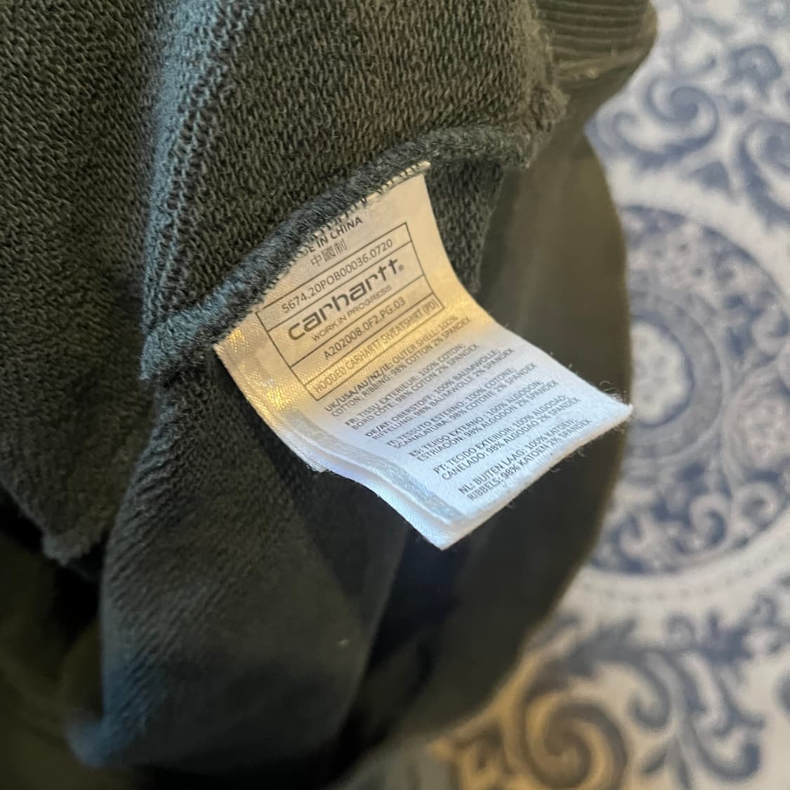 M 칼하트WIP 후드티/W2421 상품이미지5