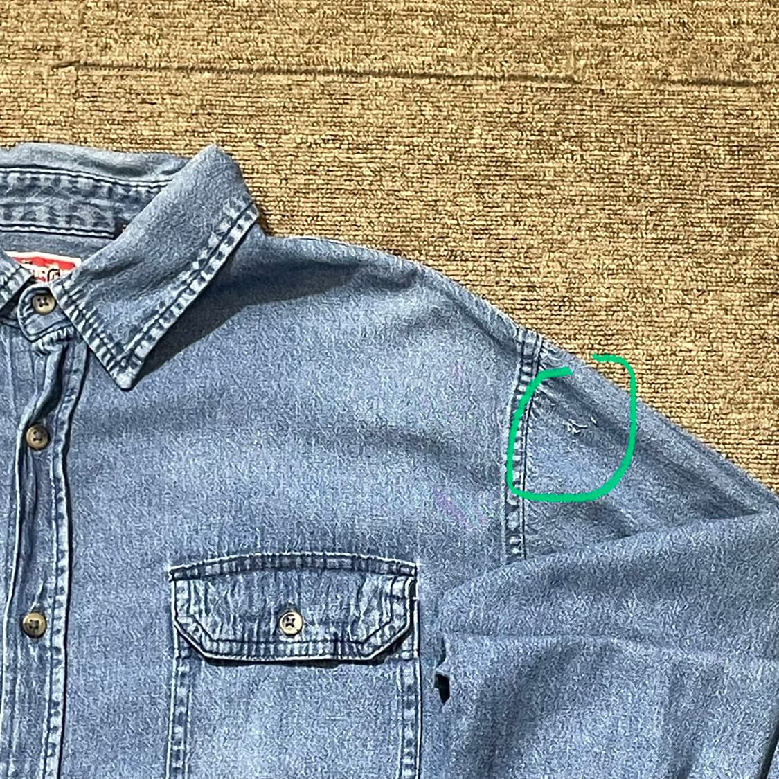 (XL) Wrangler 랭글러 코튼 데님 셔츠  상품이미지2