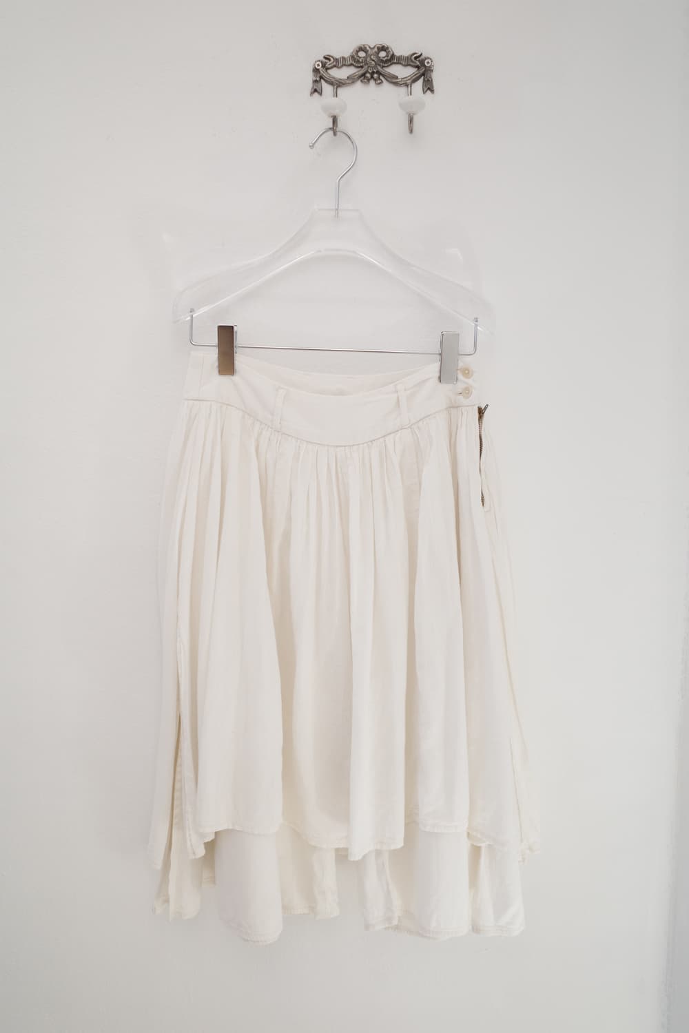 Corduroy waist skirt layered pants 상품이미지5