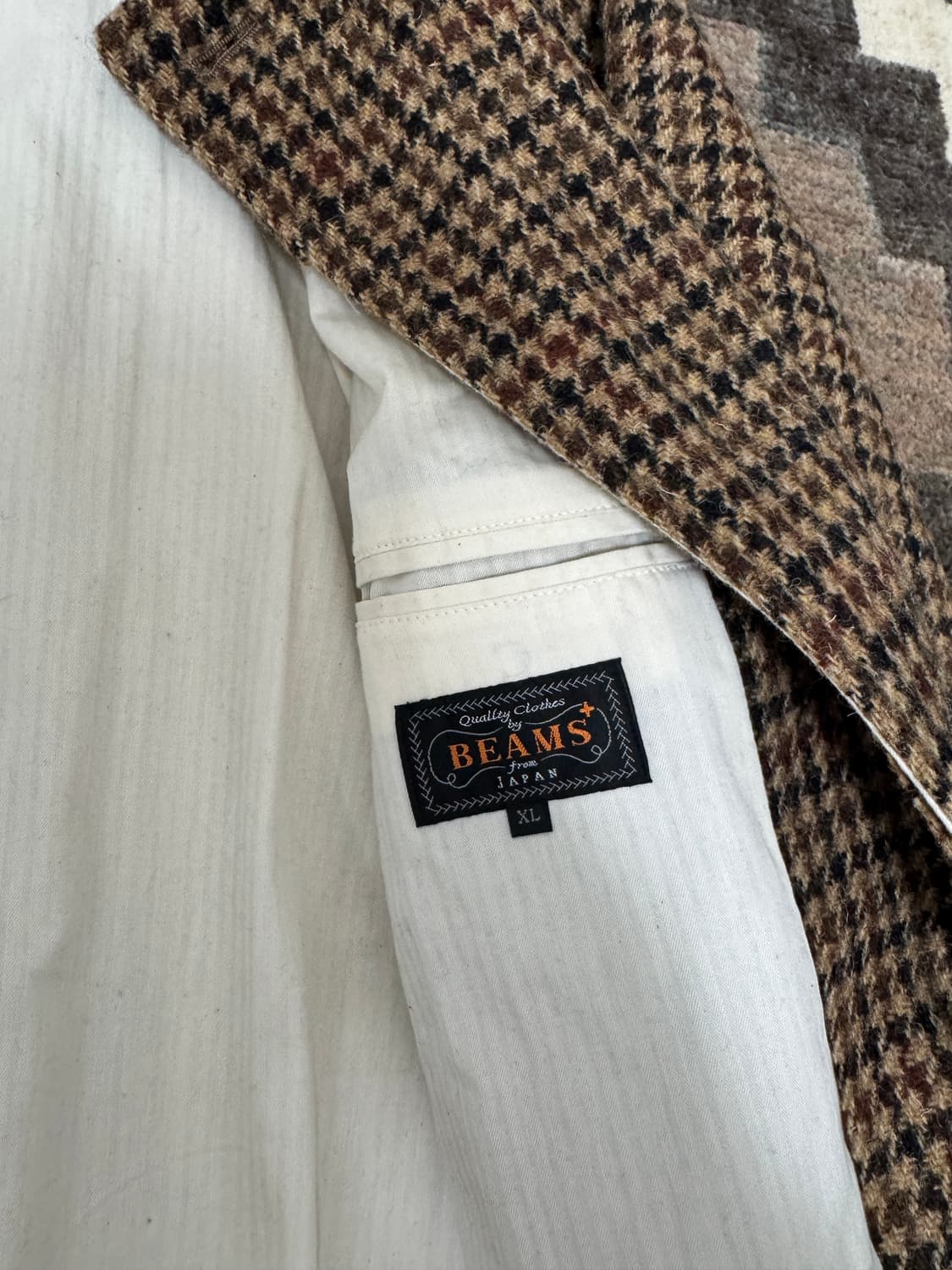 빔즈 플러스 해리스 트위드 발마칸 코트 XL 상품이미지3