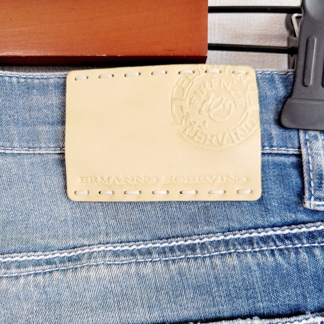 에르마노 설비노 코튼데님진 레이스 청바지 팬츠 (표기38/55) 상태최상 상품이미지5