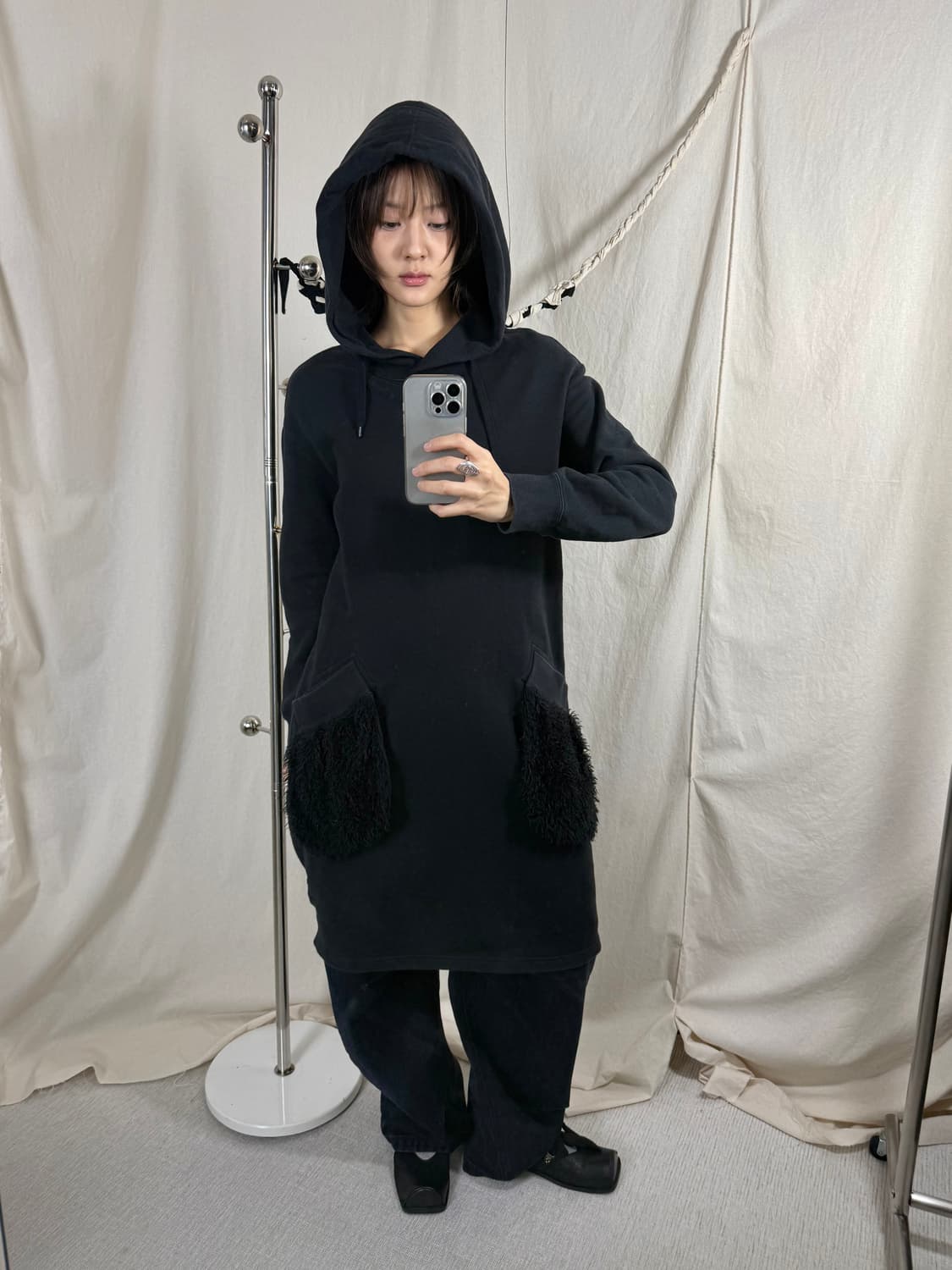 Mercibeaucoup 메르시보꾸 후드 원피스 상품이미지2