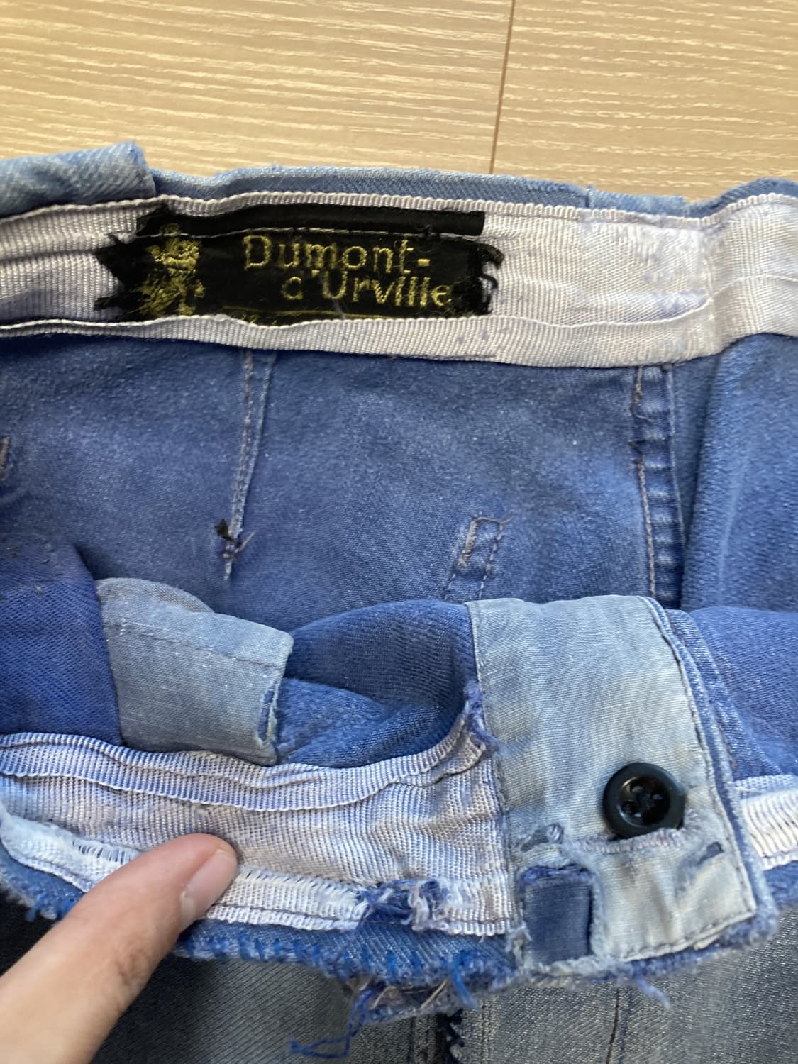 60s 프렌치 워크팬츠 페이드 블루 dumont d'urville 31 상품이미지6