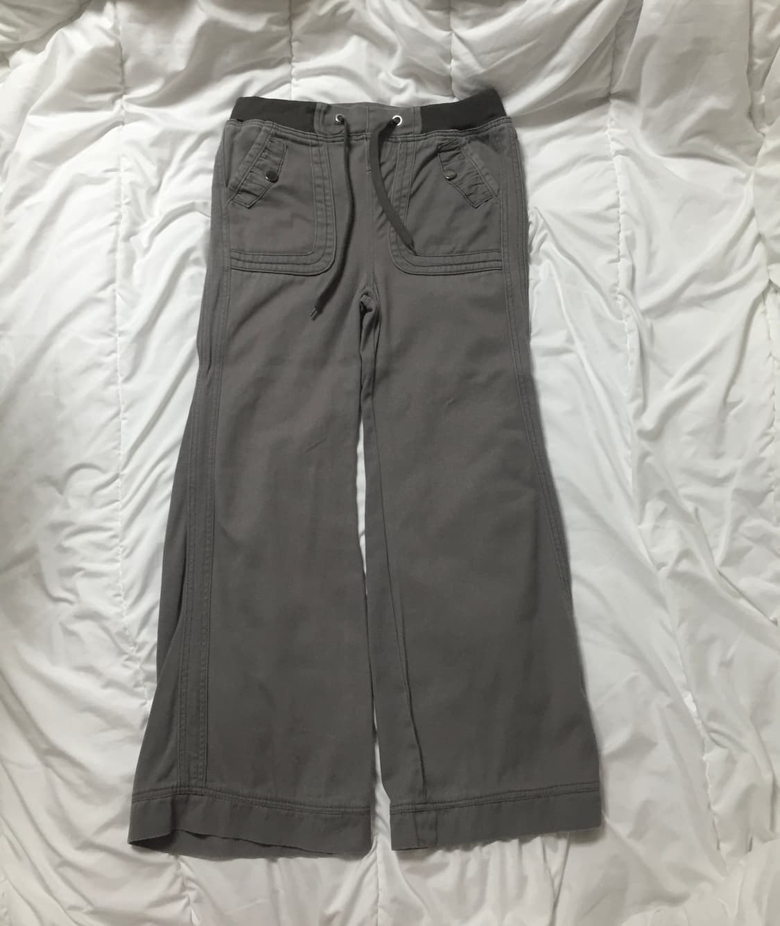 y2k 빈티지 백포켓 부츠컷 팬츠 챠콜 상품이미지1