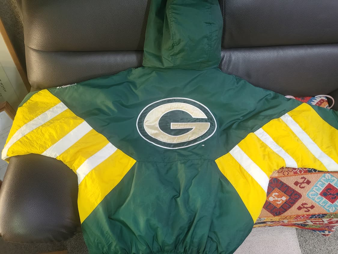 90s 미국 빈티지 스타터 NFL 그린베이 패커스 아노락 패딩점퍼 상품이미지4