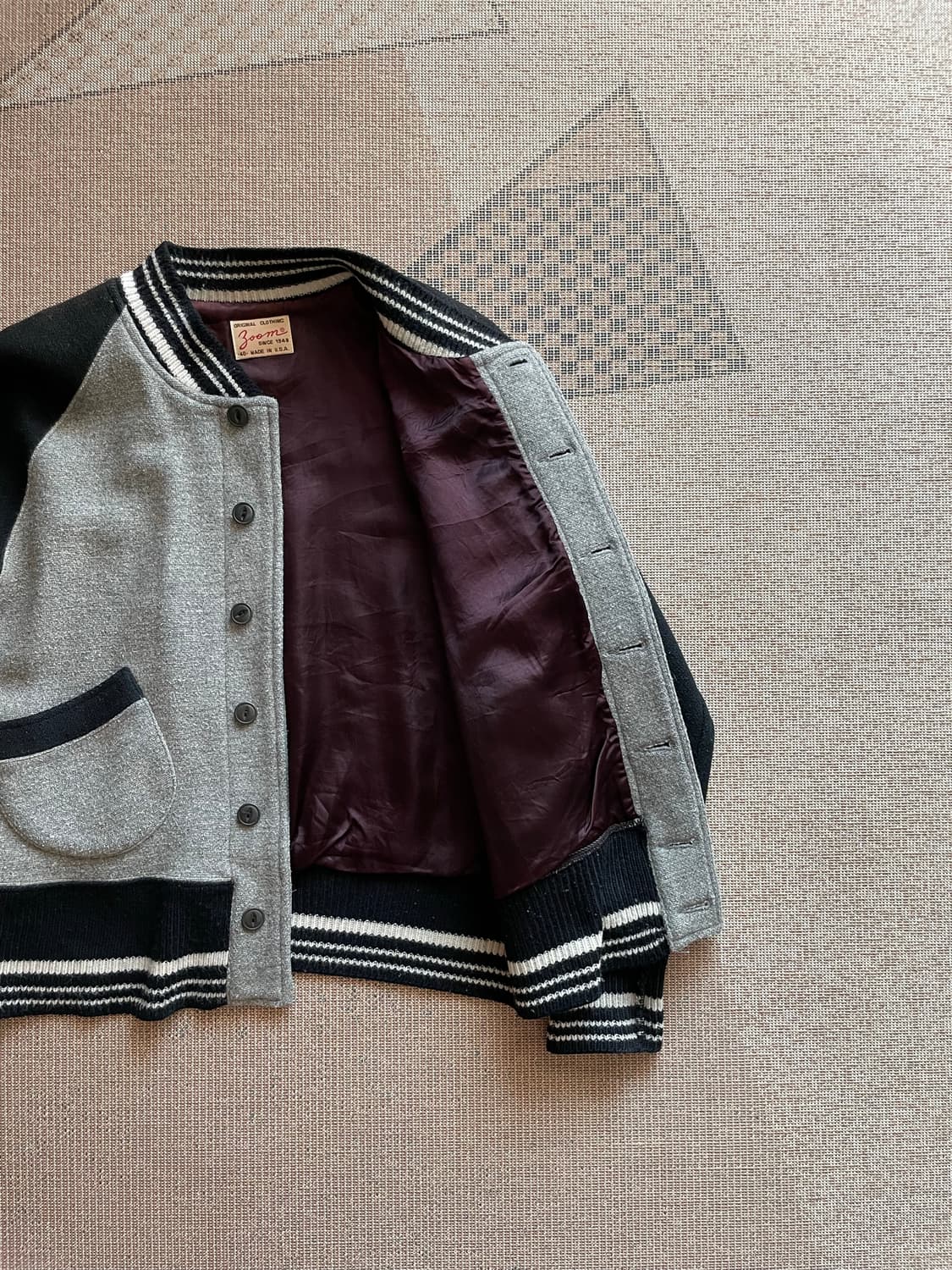 American vintage 체인스티치 울 자켓 상품이미지4